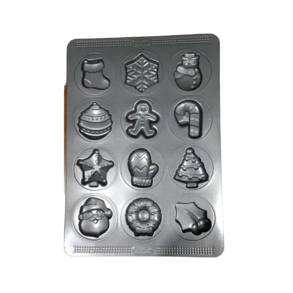 Sweet Creations Non-Stick Christmas Cookie Mold Pan